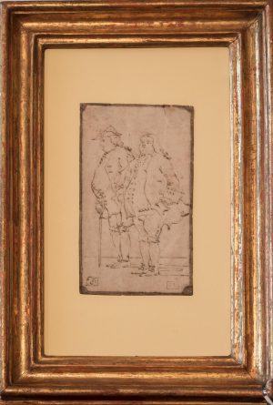 Disegno a china Siglata G M