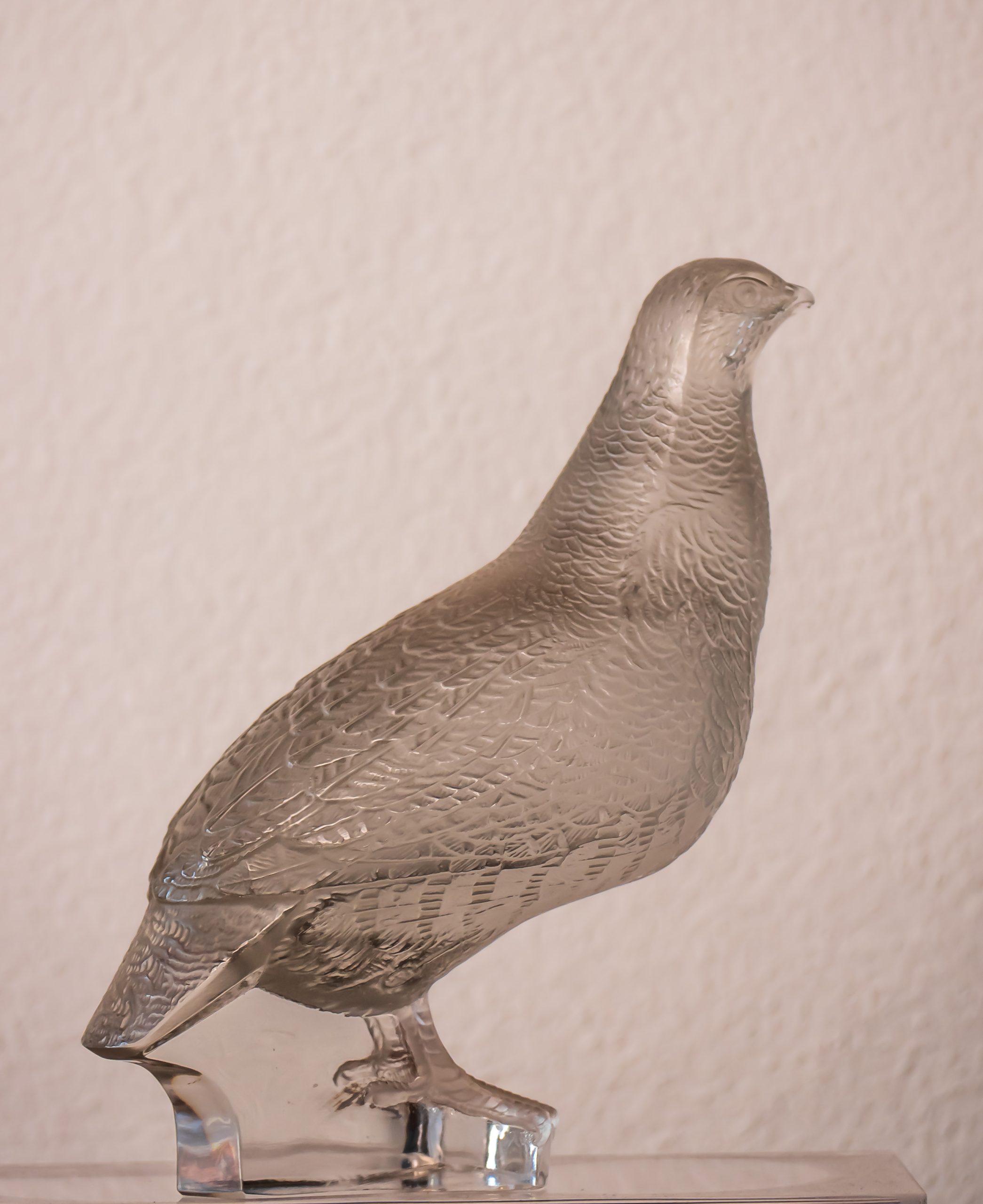 Colomba in vetro pieno Firmata Lalique