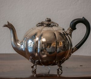 Teiera in argento Amsterdam anni '60 argentiere Bonebakker e Zoot